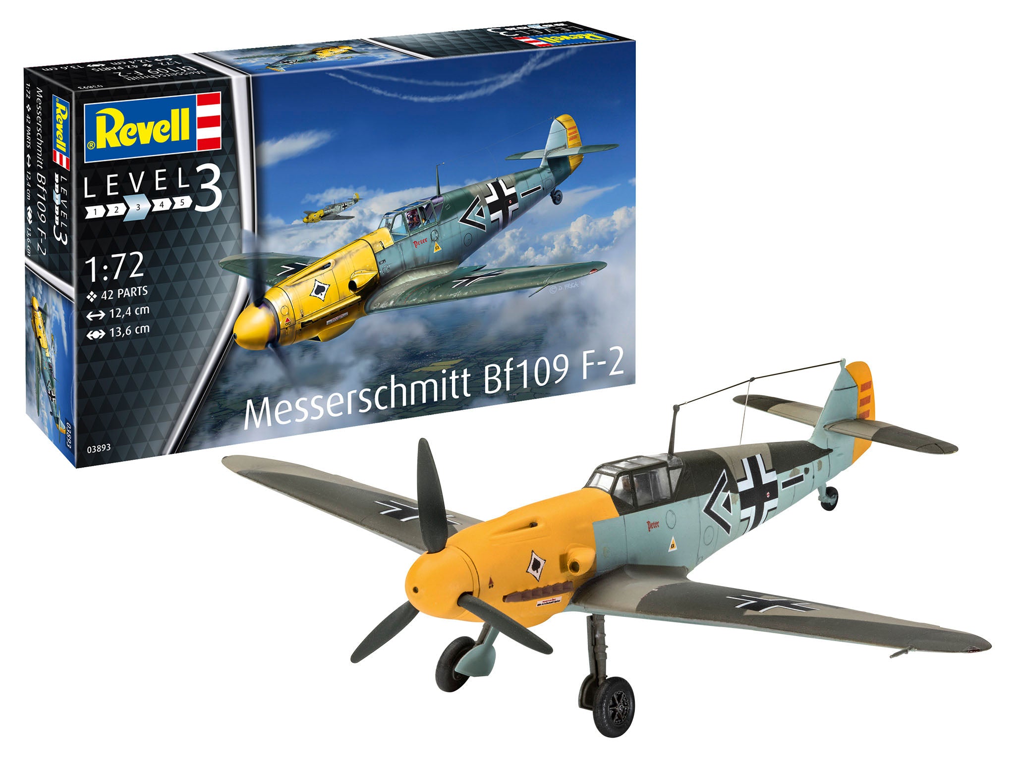 Revell Messerschmitt Bf109 F-2 1/72 Scale Model Kit