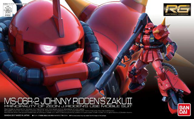 Gundam Real Grade Series #26 MS-06R-2 Johnny Ridden’s Zaku II 1:144 Scale Model KIt