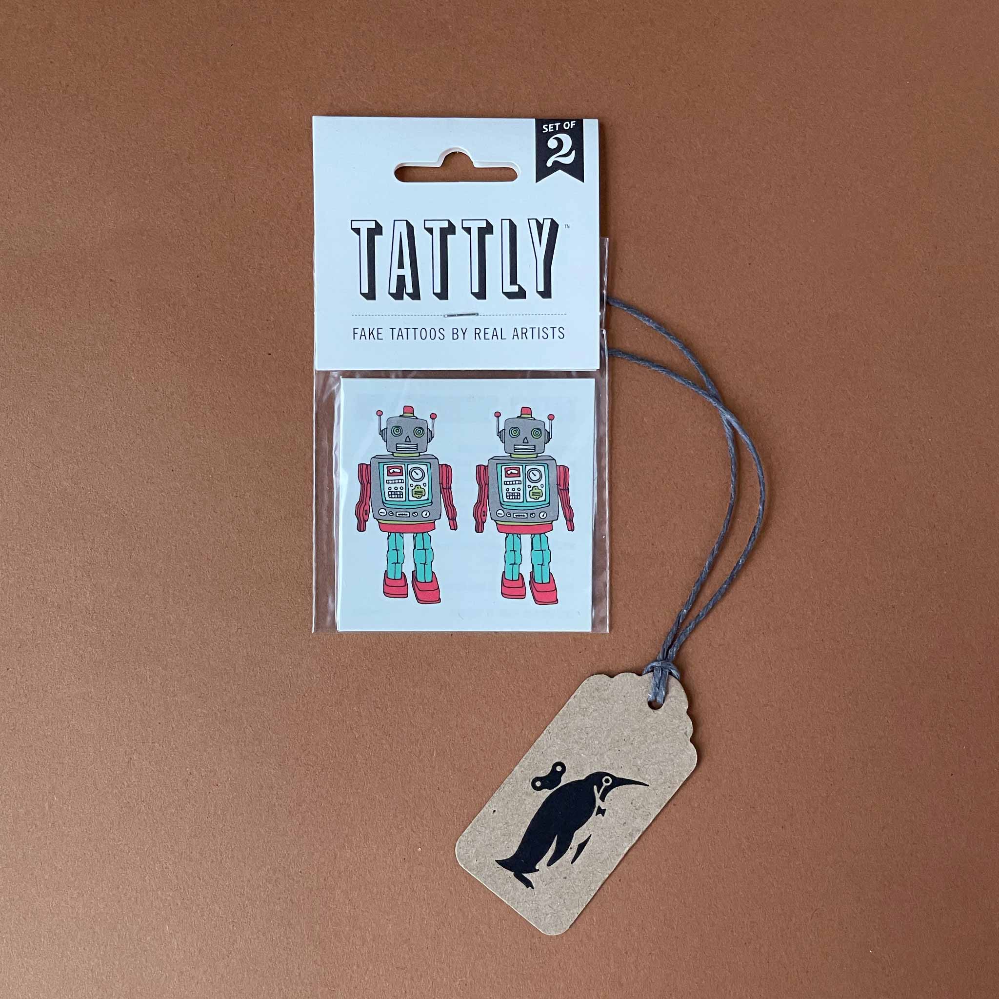 Robot Temporary Tattoo