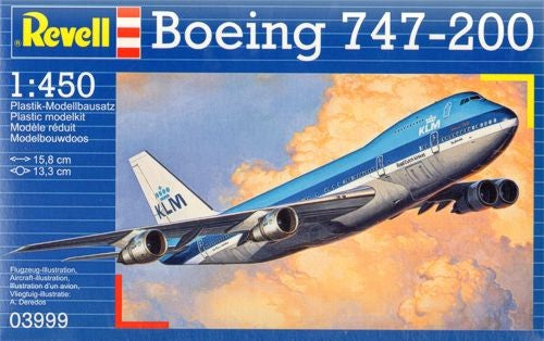 Boeing 747-200 KLM 1/450 Scale Model Kit