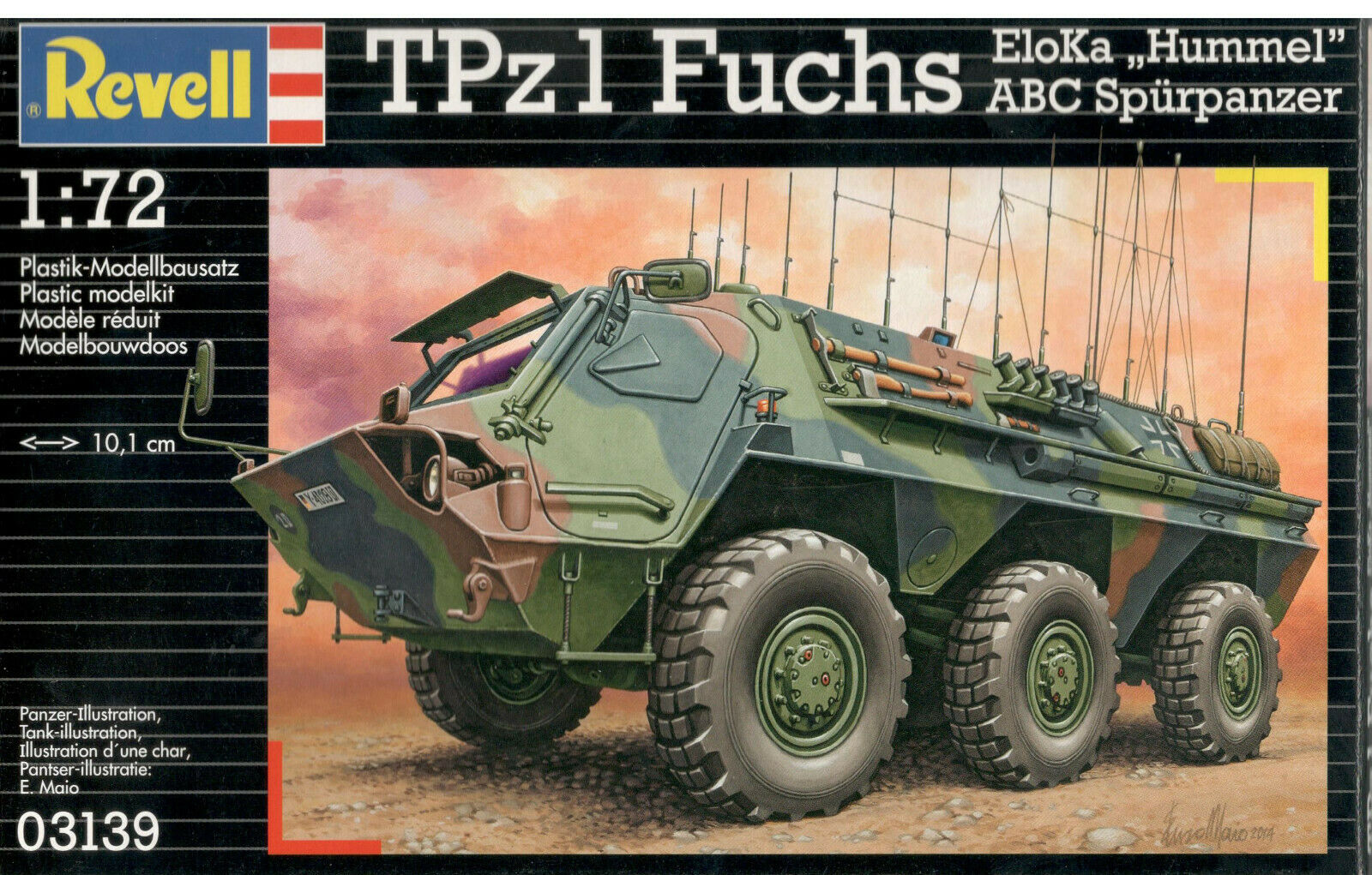 Tpz1 Fuchs EloKa “Hummel” Or ABC Spurpanzer 1/72 Scale Model Kit