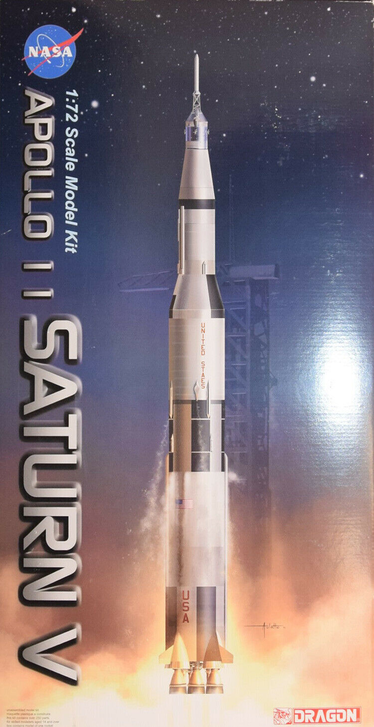 Apollo 11 Saturn V Rocket 1:72 Scale Model Kit