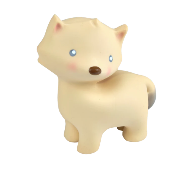Tikiri Artic Fox Organic Rubber Teether And Bath Toy