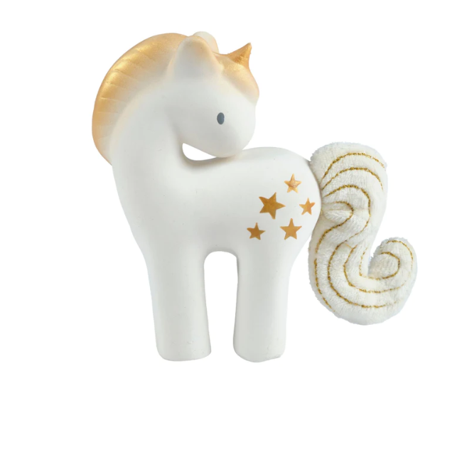Tikiri Shining Star Unicorn Organic Natural Rubber With Crinkle Tail