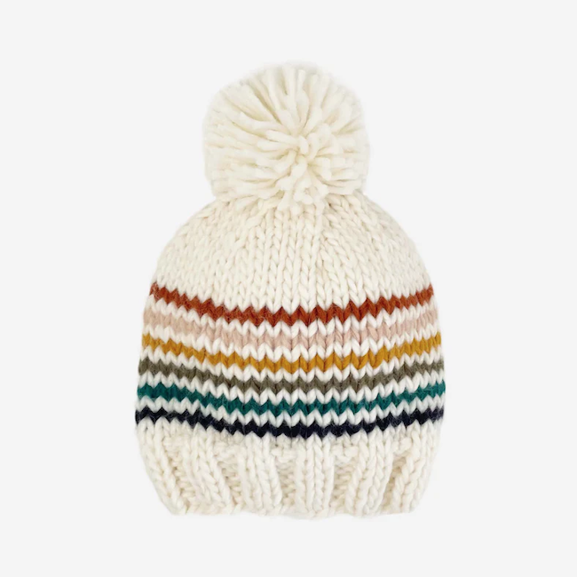 The Blueberry Hill Rainbow Stripe Hat Retro