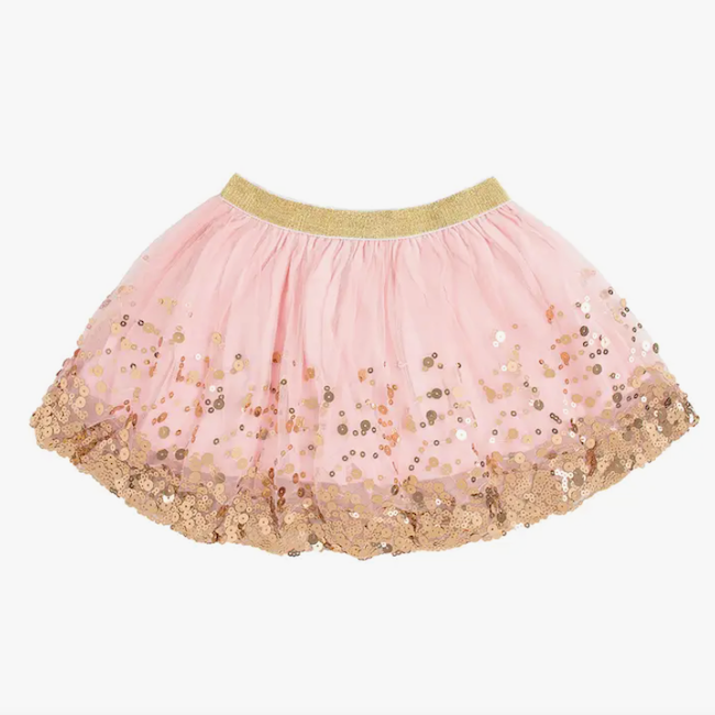 Sweet Wink Gold Blush Sequin Tutu