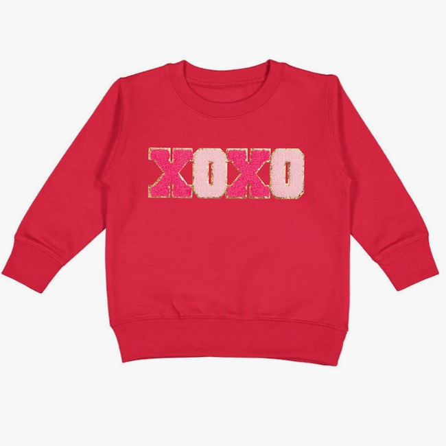 Sweet Wink Xoxo Patch Valentine's Day Sweatshirt