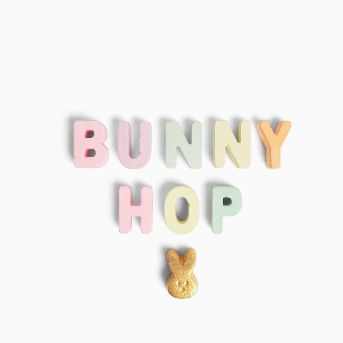 Twee Easter Bunny Hop Handmade Sidewalk Chalk
