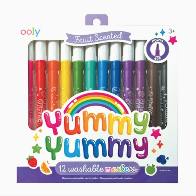 Ooly Yummy Yummy Scented Markers - Set Of 12