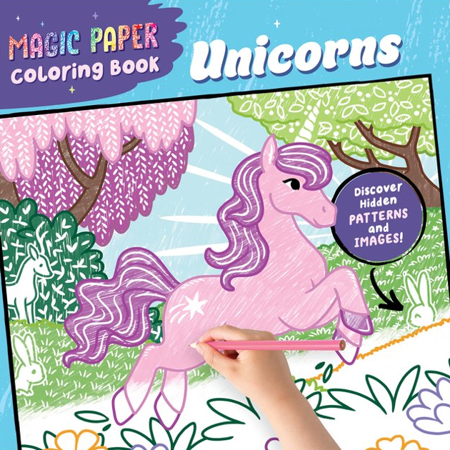 Sourcebooks Magic Paper Coloring Book Unicorns
