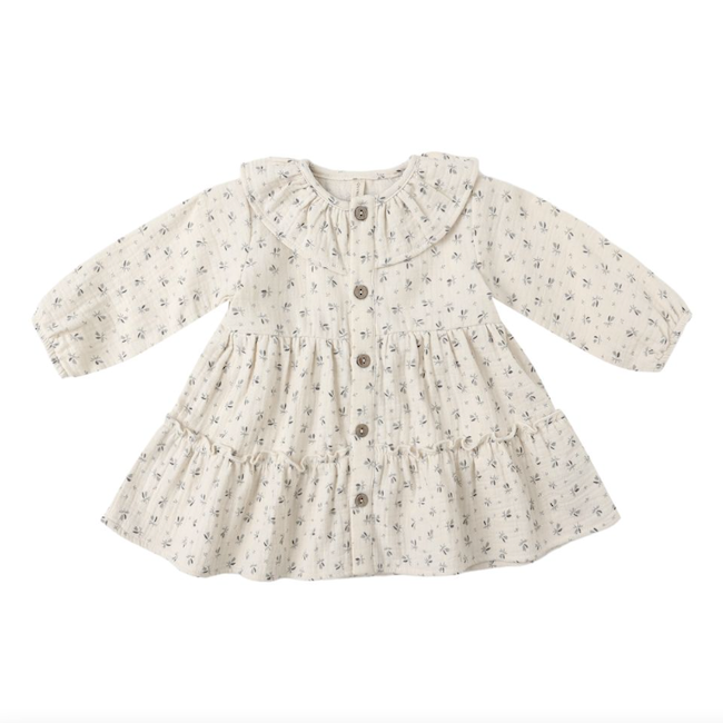 Quincy Mae Ruffle Collar Button Dress