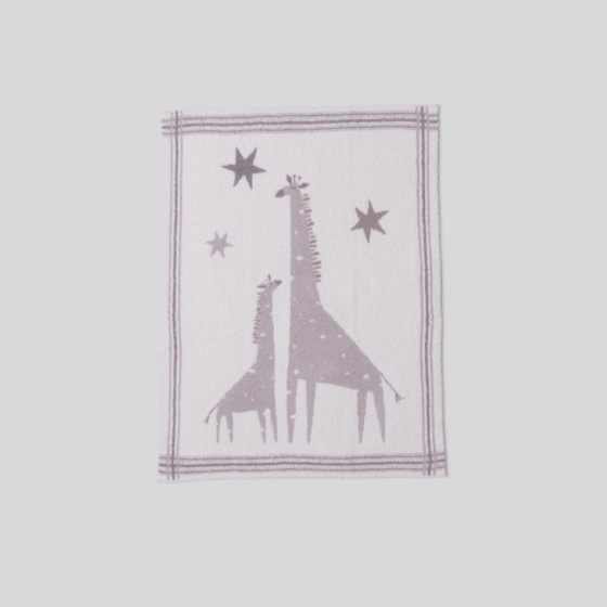 Barefoot Dreams CozyChic Giraffe Stroller Blanket