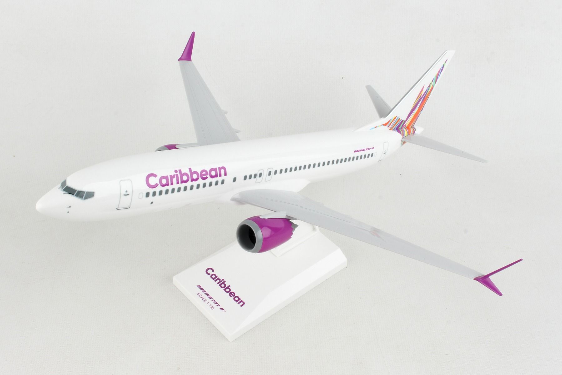 Boeing 737 MAX 8 Caribbean Airlines 1:130 Scale Model