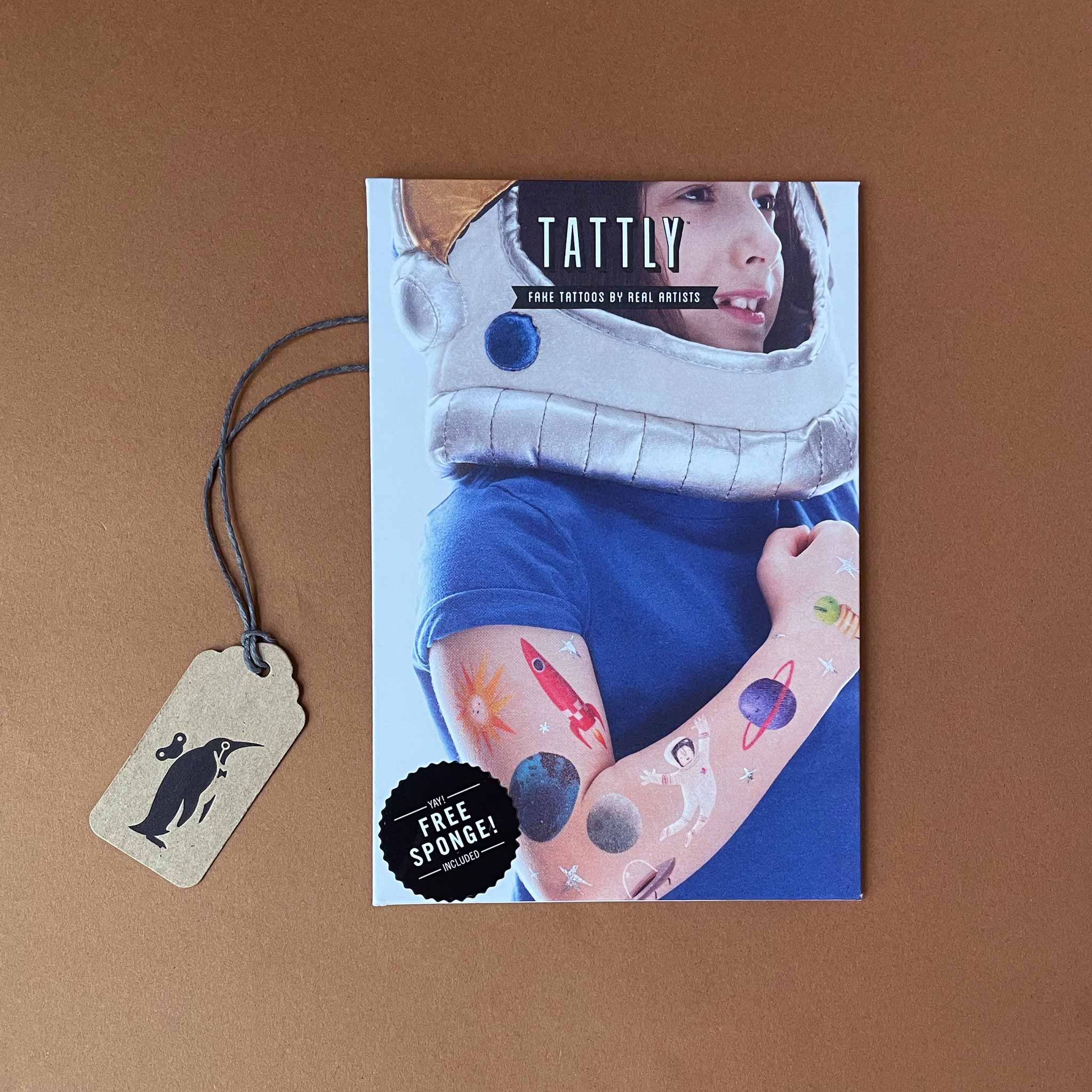 Space Explorer Temporary Tattoo Set