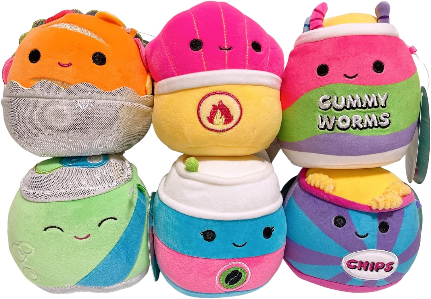 Squishmallows 8" Neon Junk Food Plush