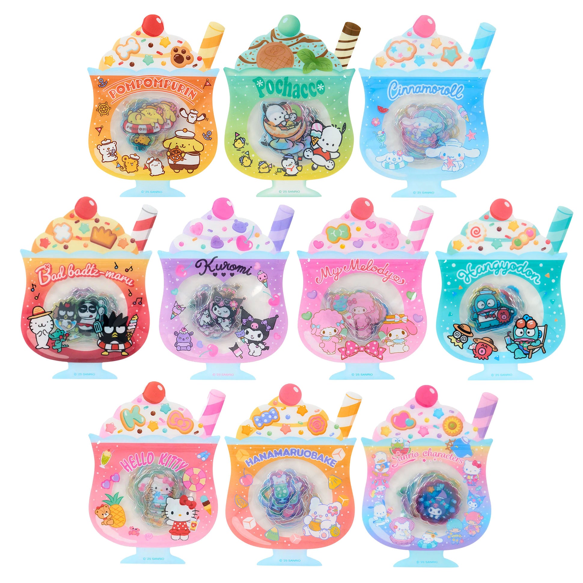 Japan Sanrio Sticker Seal Pack (Summer) 2025