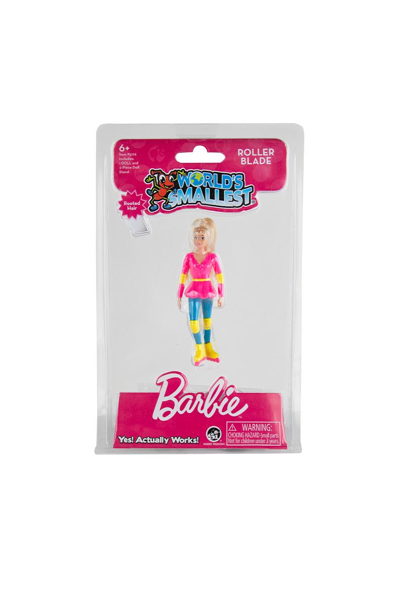 World's Smallest 4 Inch Posable Barbie™ Doll – Rollerblade Or Cowgirl