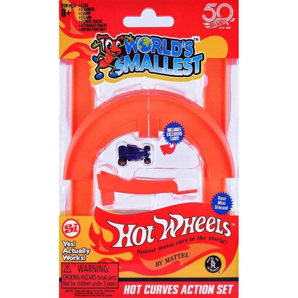 World's Smallest Hot Wheels Hot Curves Action Set - Includes 1 Car