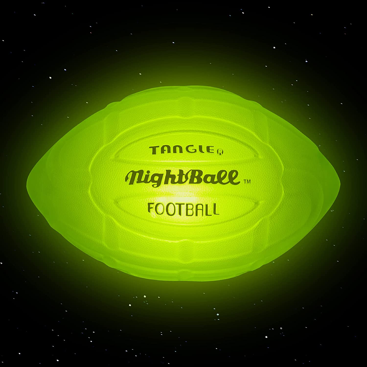 Nightball Glow in the Dark Light Up Football Green
