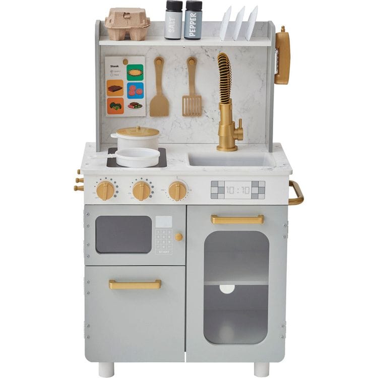 Little Chef Memphis Play Kitchen - Gray/Gold