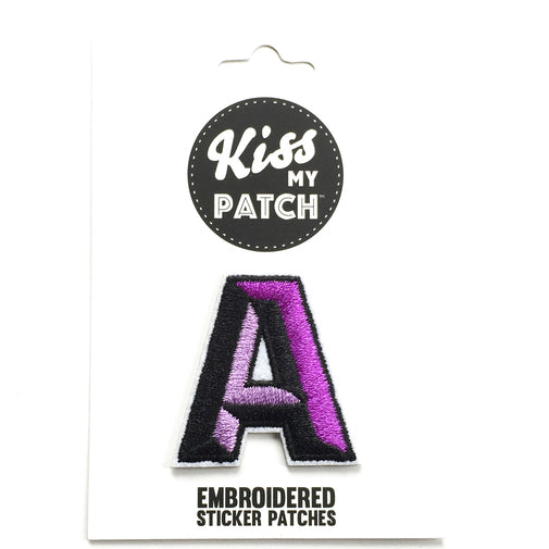 Kiss My Patch Embroidered Patch - Letter (Single)