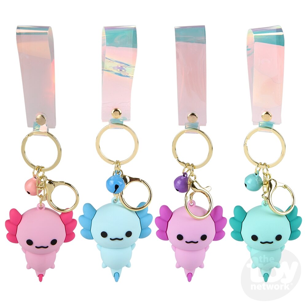 2.25" Axolotl Charm Wristlet Backpack Keyring