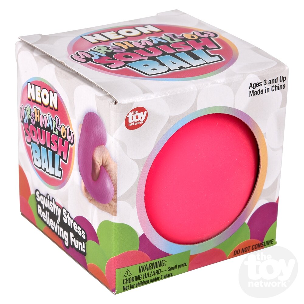 2.5" Marshmallow Neon Squishy Ball