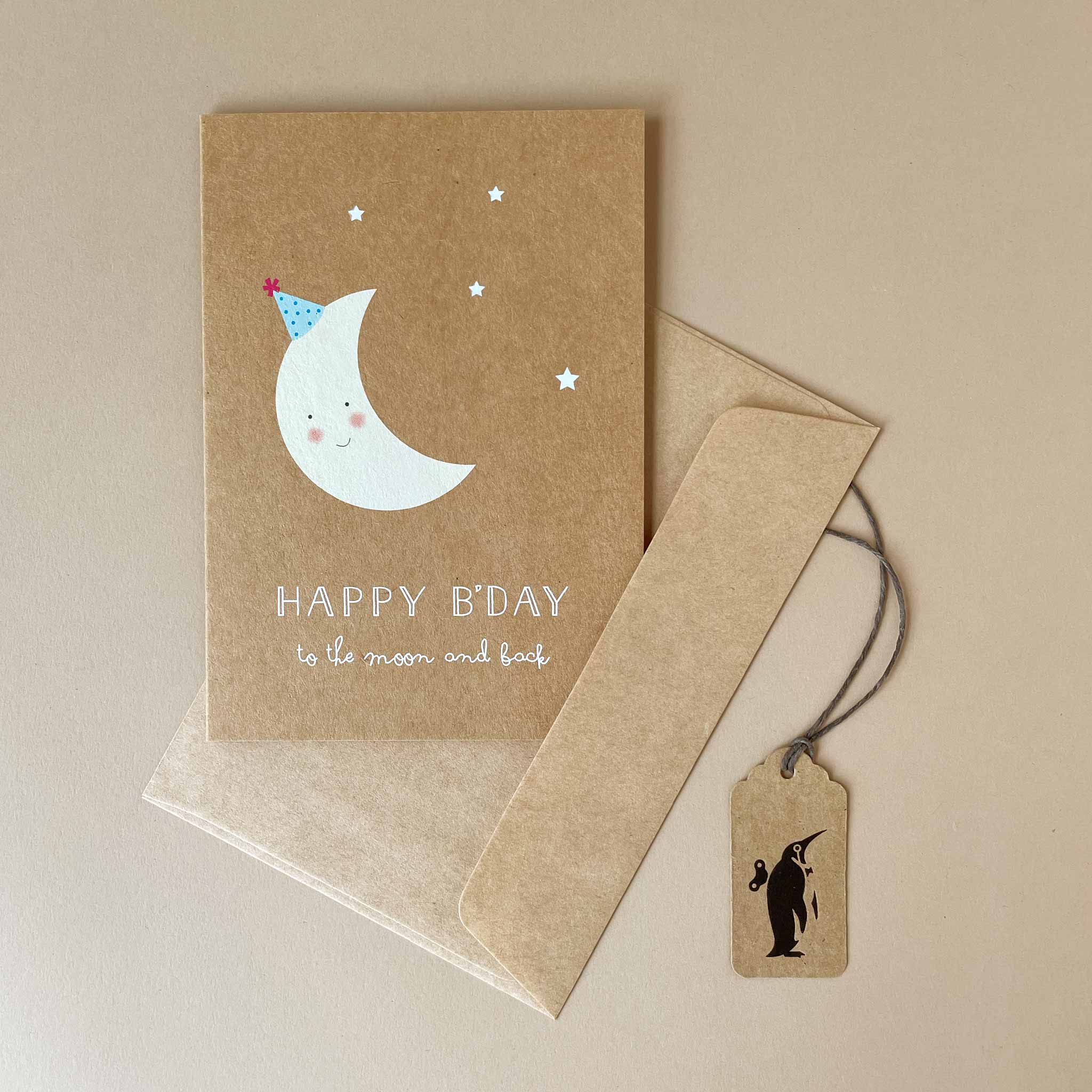 To the Moon & Back Birthday Greeting Card