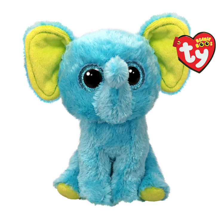 Bean Boo's - Trunkles the Blue Elephant - 6" Small