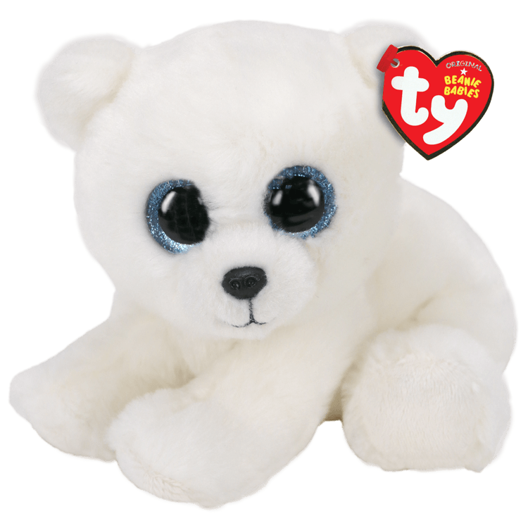 Beanie Baby - Ari White Polar Bear  - 8" Small