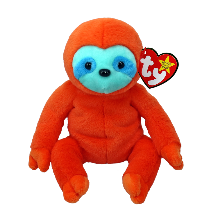 Beanie Baby - Molasses II - Orange Sloth