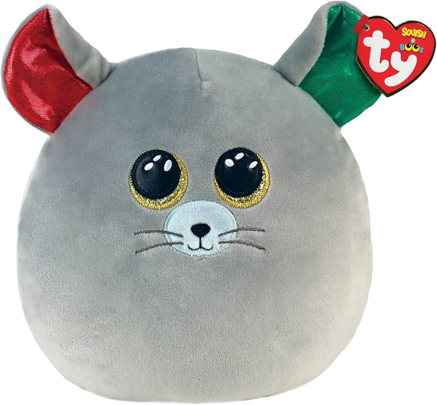 Squish A Boo - Chipper the Grey Mouse - Medium