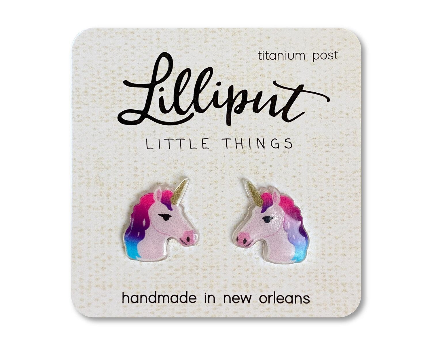 Unicorn Earrings - Pink
