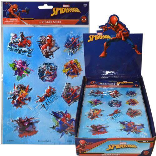 Spiderman Raised Sticker Sheet