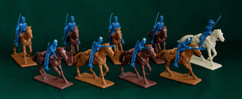 American Civil War Union Army Cavalry 1861 –1865, 54 mm (1/32) Scale Plastic Figures
