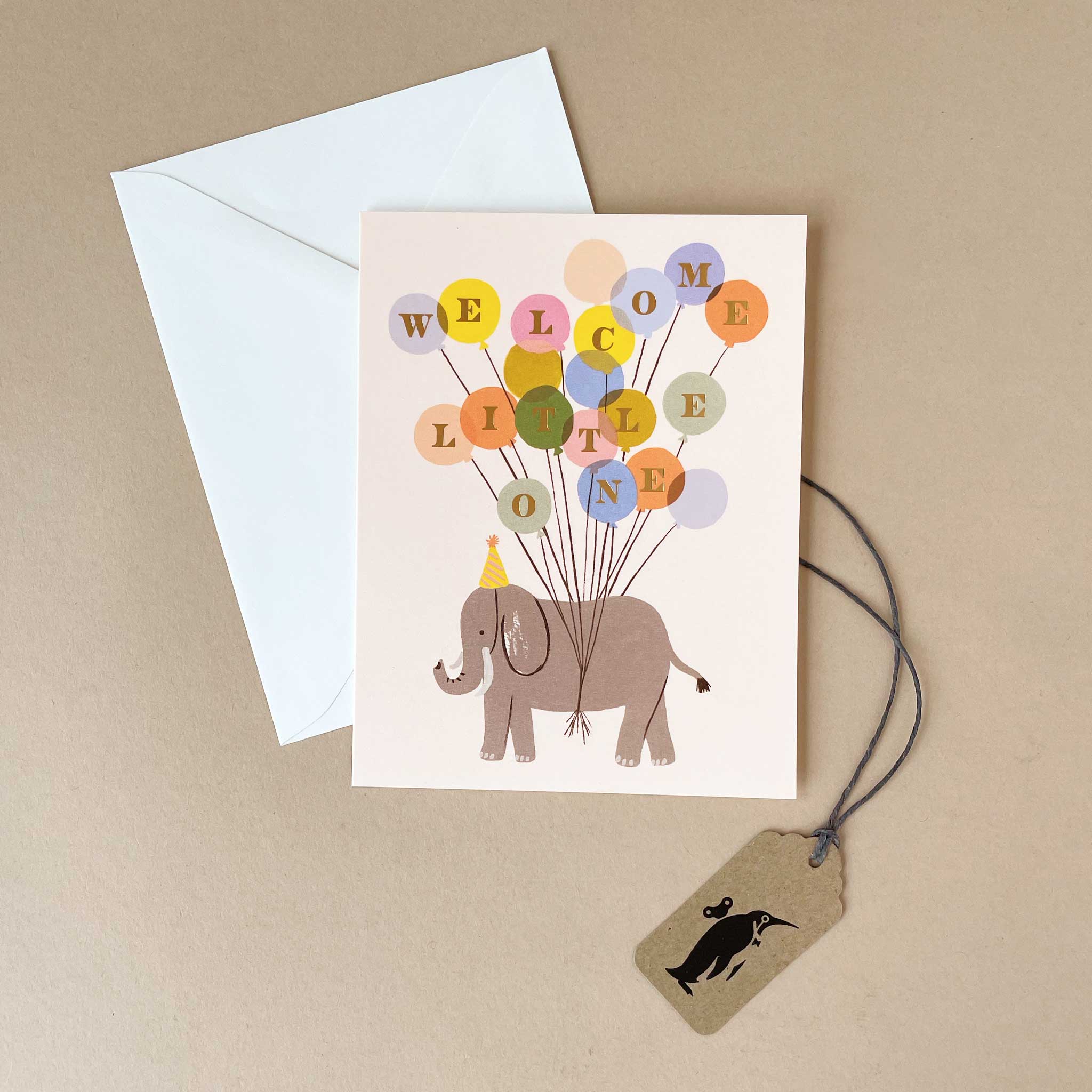 Welcome Elephant Greeting Card