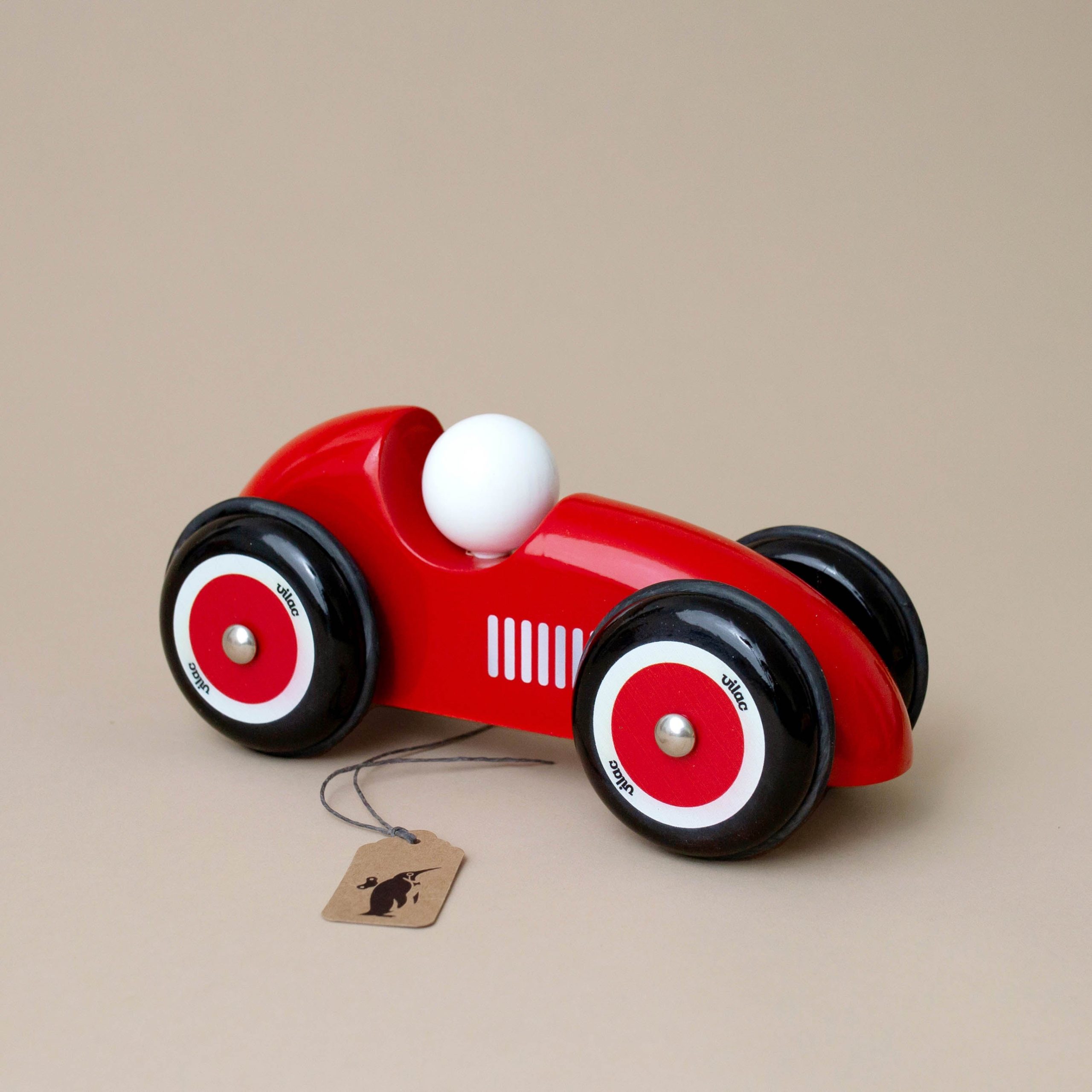 Wooden Cabriolet Car | Red