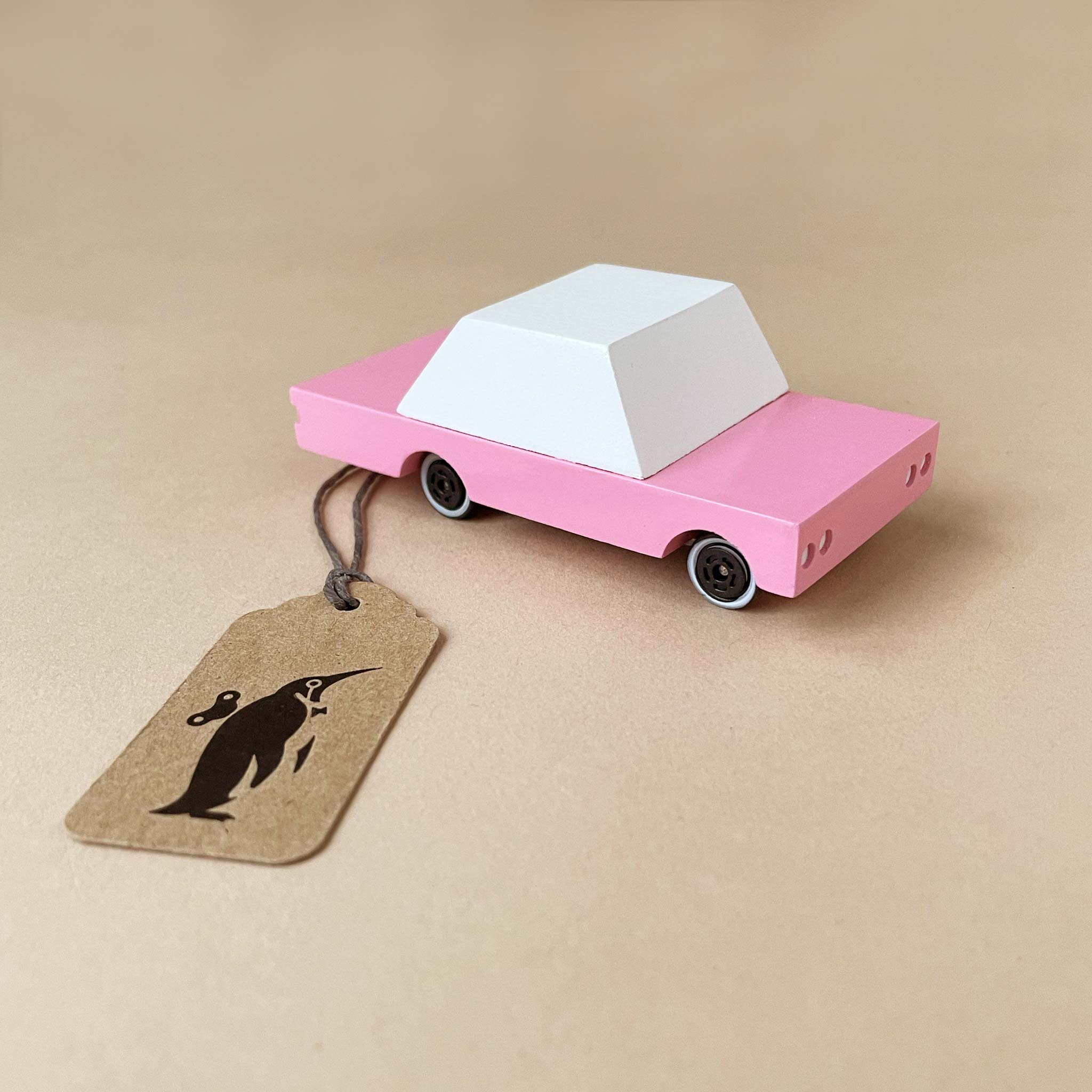 Wooden Candycar | Pink Sedan