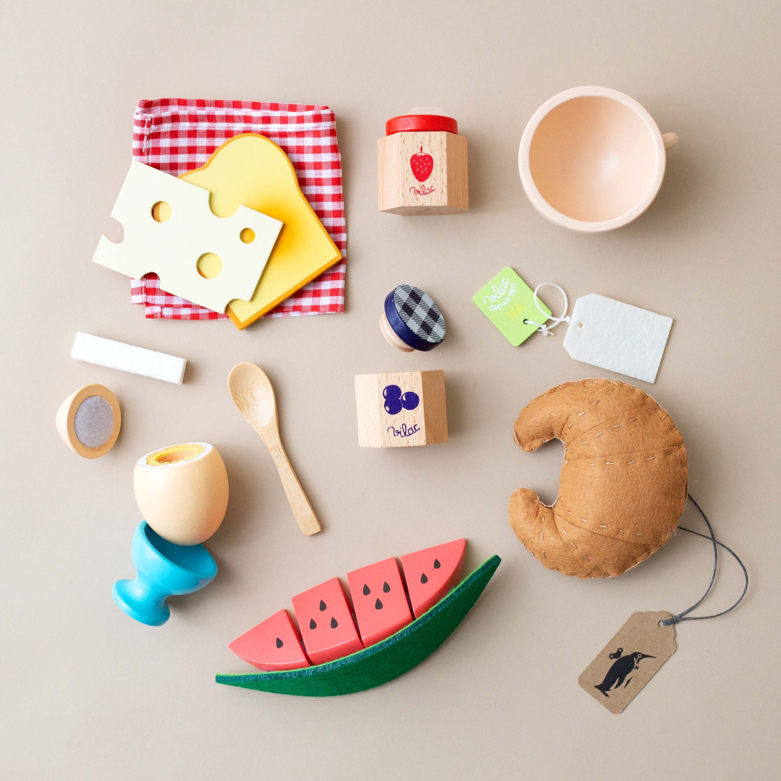 Wooden Play Food Set | Breakfast