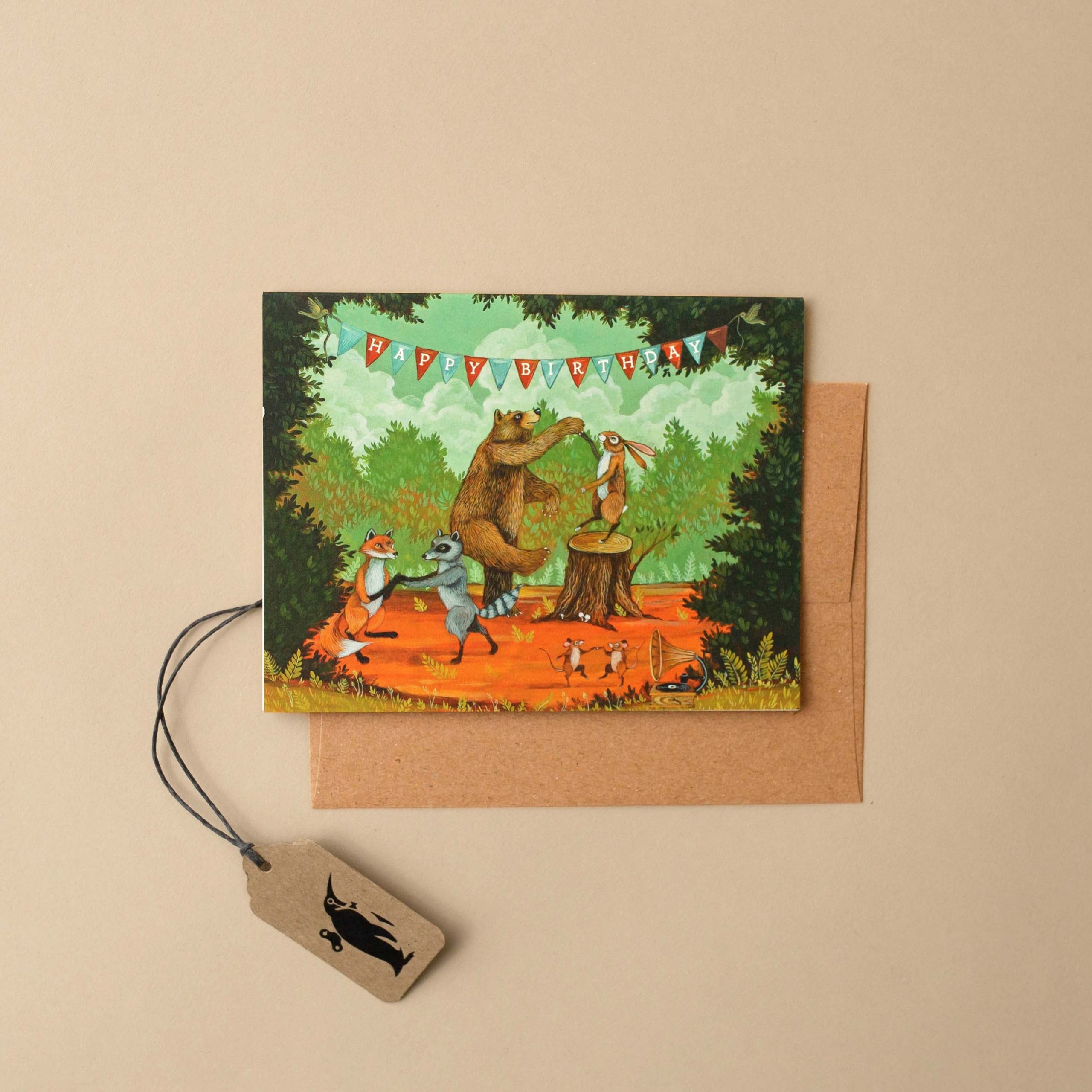 Woodland Birthday Party Greeting Card