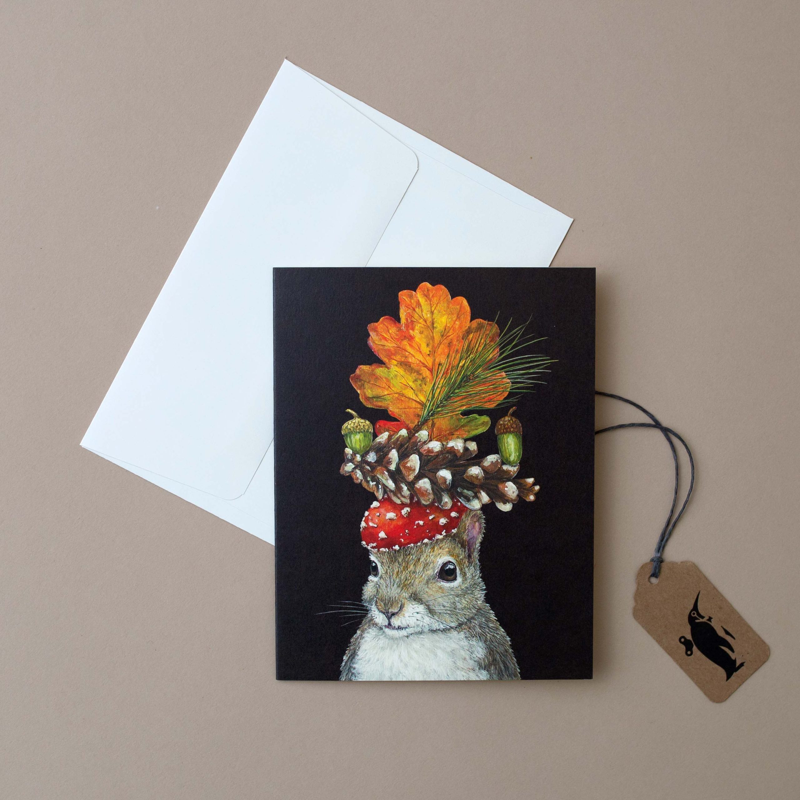 Woodland Squirrel Greeting Card