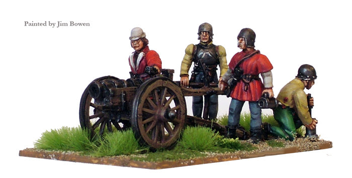 Wars Of The Roses Breach Loading Field Piece, 28 mm Scale Model Metal Figures