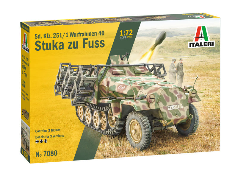 Sd.Kfz. 251/1 Wurfrahmen 40 Stuka Zu Fuss Half-Track 1/72 Scale Model Kit