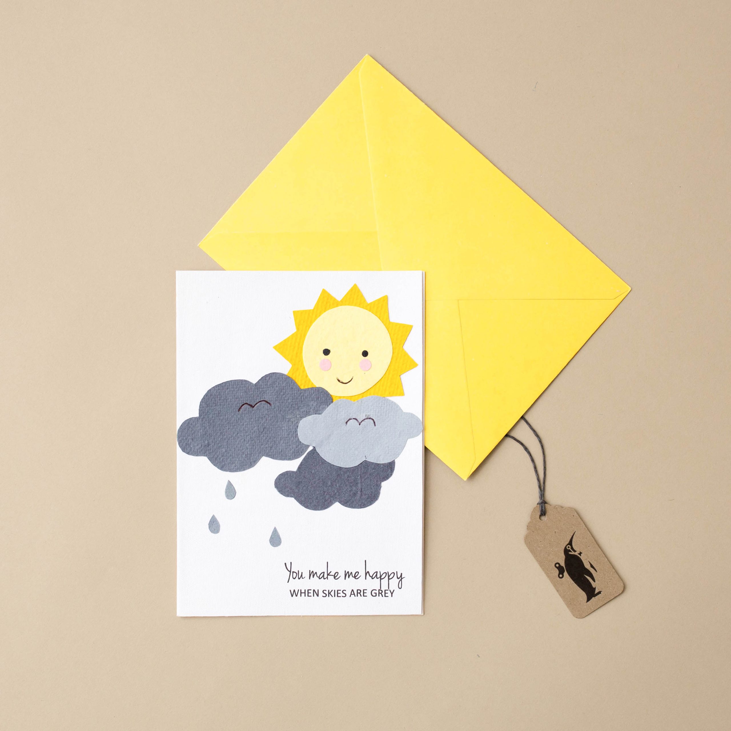 You Make Me Happy When Greeting Card