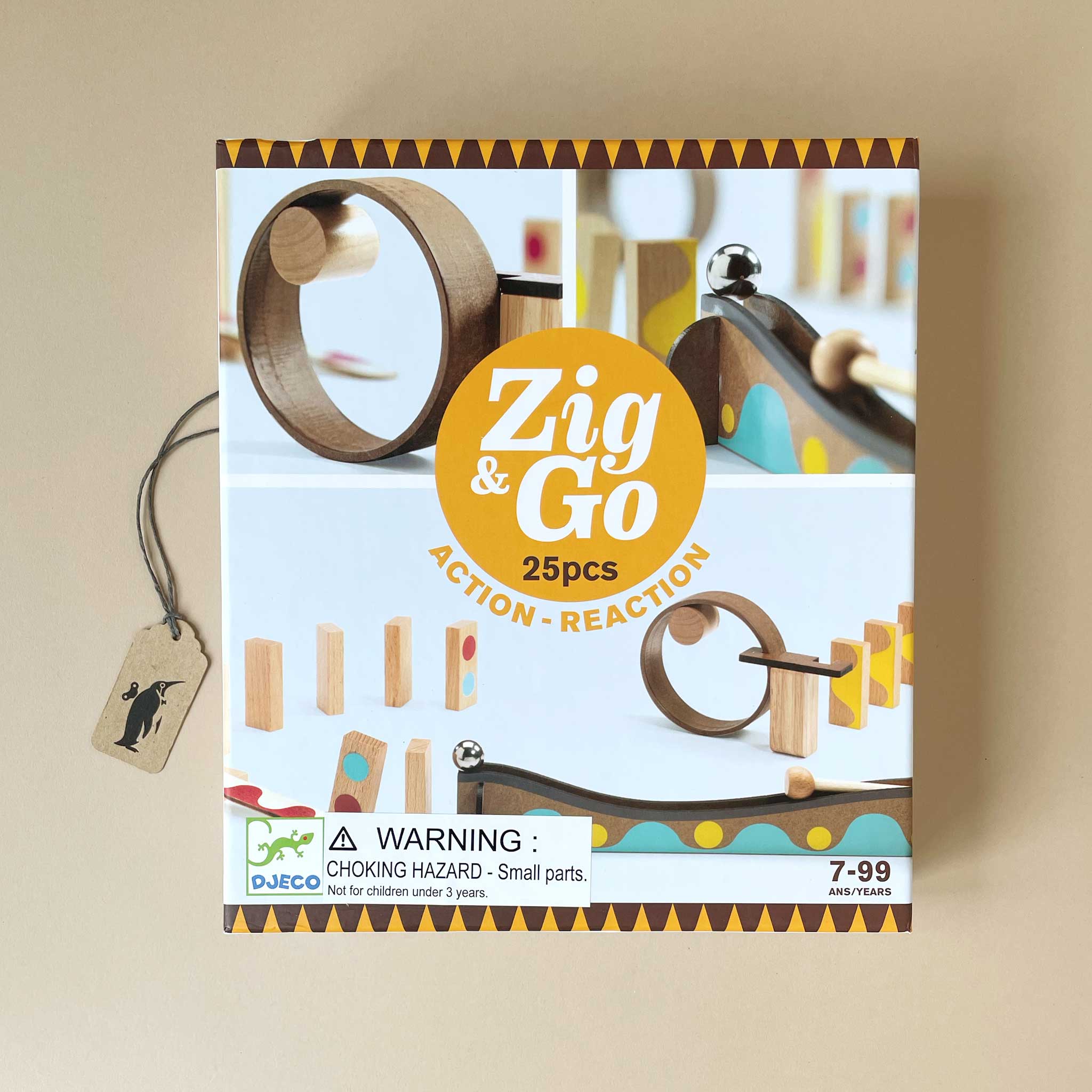 Zig & Go Dring | 25pc Chain Reaction Construction Set