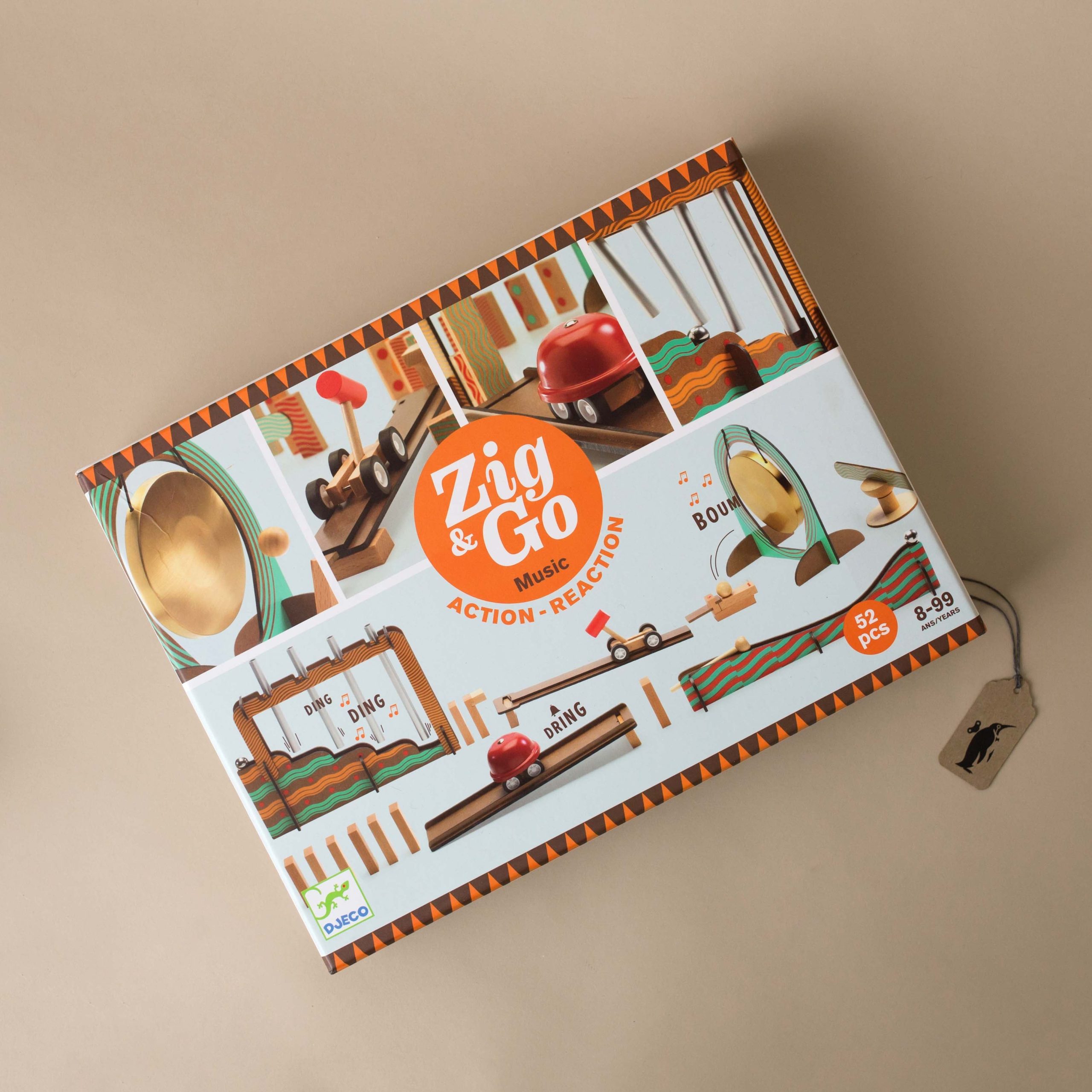 Zig & Go Music | 52pc Chain Reaction Construction Set